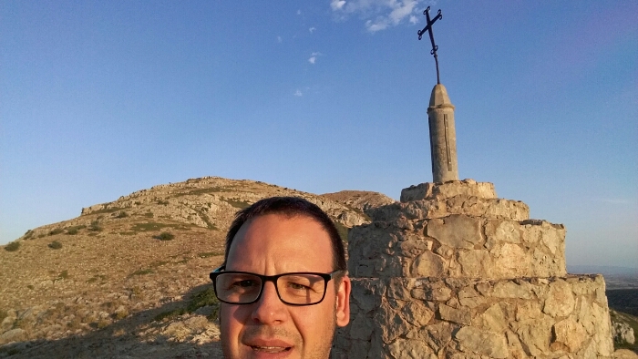 Selfie a la Creu del Coll de Santa Caterina.