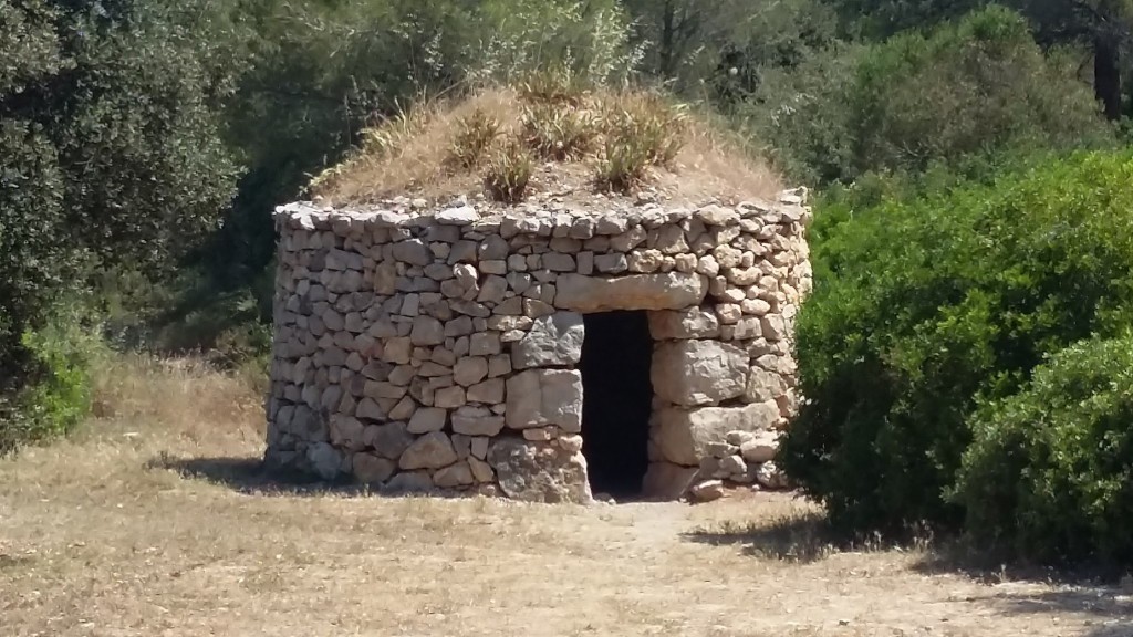 Cabana de pedra.